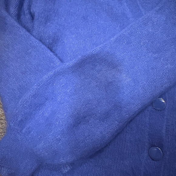 Sezane Mia cardigan size small in RARE color (lavender/periwinkle) - Picture 6 of 7